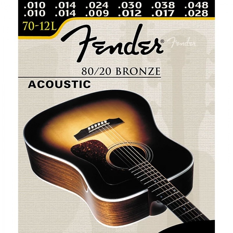Fender 12 Cuerdas 80/20 (.010-.048) - Fender Chile