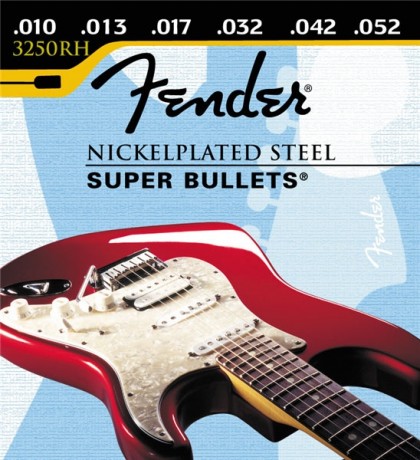 Fender Set Cuerdas Híbridas Acero Niquelado Super Bullets (.010-.052)