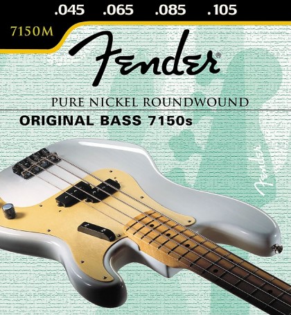 Fender Set 4 Cuerdas Pure Nickel Roundwound 7150M (.045-.105)