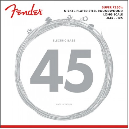 Fender Set 5 Cuerdas Acero Niquelado Redondas 7250 (.045-.125)