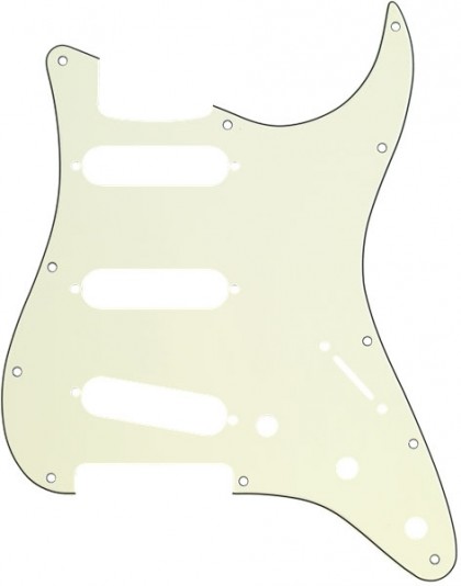 Fender Golpeador de 3 Capas y 11 Agujeros Stratocaster® - Mint Green