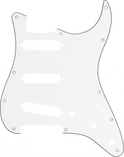 Fender Golpeador de 3 Capas y 11 Agujeros Stratocaster® - White