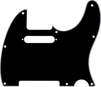 Fender Golpeador 3 Capas y 8 Agujeros para Telecaster® - Black