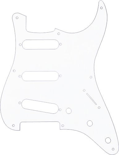 Fender Golpeador Blanco Liso para Stratocaster® 57 (8 Agujeros)