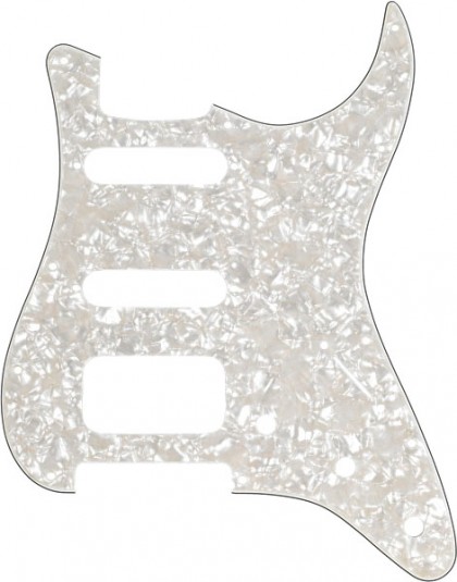 Fender Golpeador de 11 Agujeros para Stratocaster® HSS - Aged White Moto