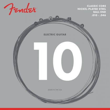 Fender Set Cuerdas Classic Core - Nickel Plated Steel, Ball End (.010-.046)