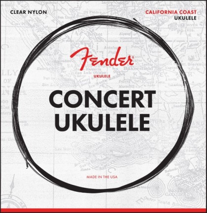 Fender Set Cuerdas Ukulele Concert California Coast