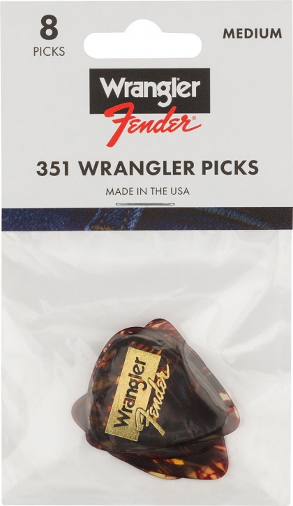 Fender Uñetas Wrangler® Celuloide 351 - Set 8 Unidades