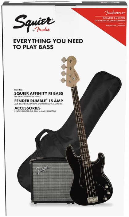 Squier Pack Precision Bass® PJ Affinity c/ Amp Rumble™ 15