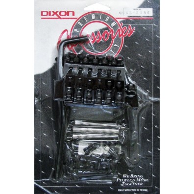 Dixon Puente Zurdo Licencia Floyd Rose con Microafinación para Guitarra Eléctrica - Negro